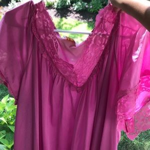 PINK Vintage Nightgown Sleepwear Pj Roaman’s